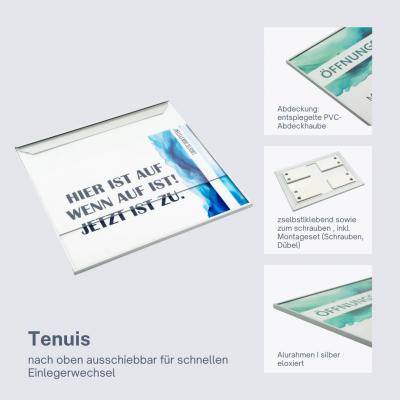 tuerschild tenuis din a5 hoch und querformat